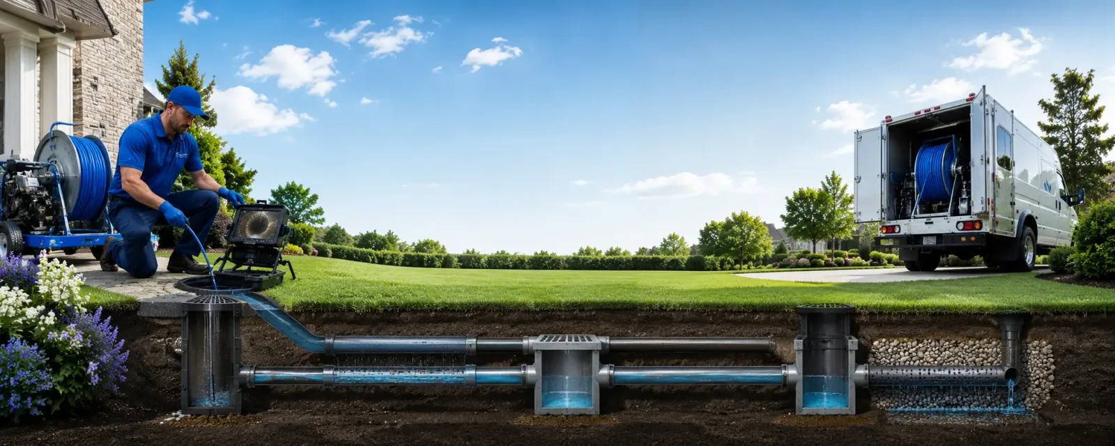 Outdoor drain cleaning information for Muscotah, KS